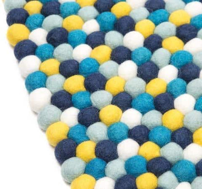 Kugletæppe i 100% ren Nepal uld (Fås i flere forskellige farver og størrelser)