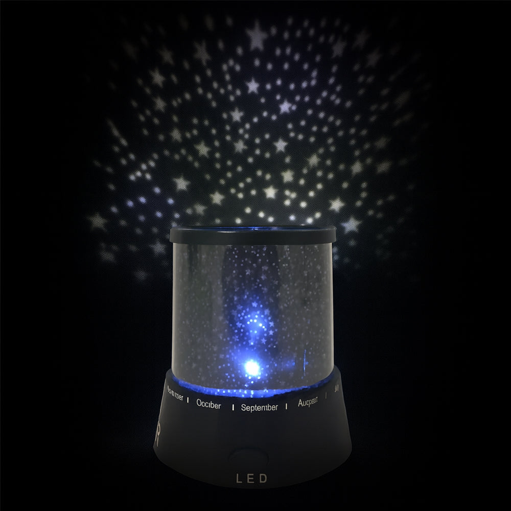 LED natlampe med Stjernehimmel