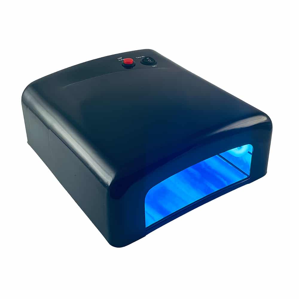 Negle UV-lampe m/timer - 4 stk. lyshærdende UV-pærer -