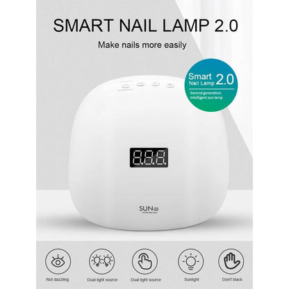 Negle UV-Lampe til 2 hænder med 36 kraftfulde LED´er