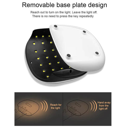 Negle UV-Lampe til 2 hænder med 36 kraftfulde LED´er