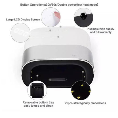 Negle UV-Lampe med 36 kraftfulde LED´er