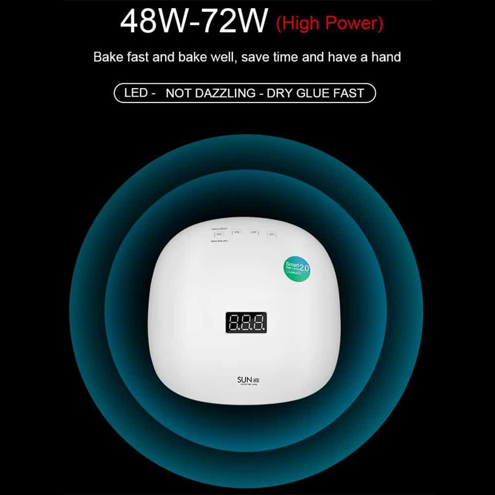 Negle UV-Lampe til 2 hænder med 36 kraftfulde LED´er