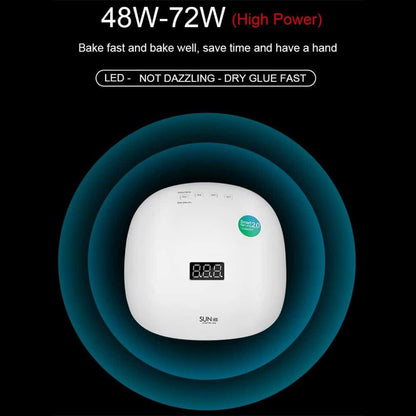 Negle UV-Lampe til 2 hænder med 36 kraftfulde LED´er