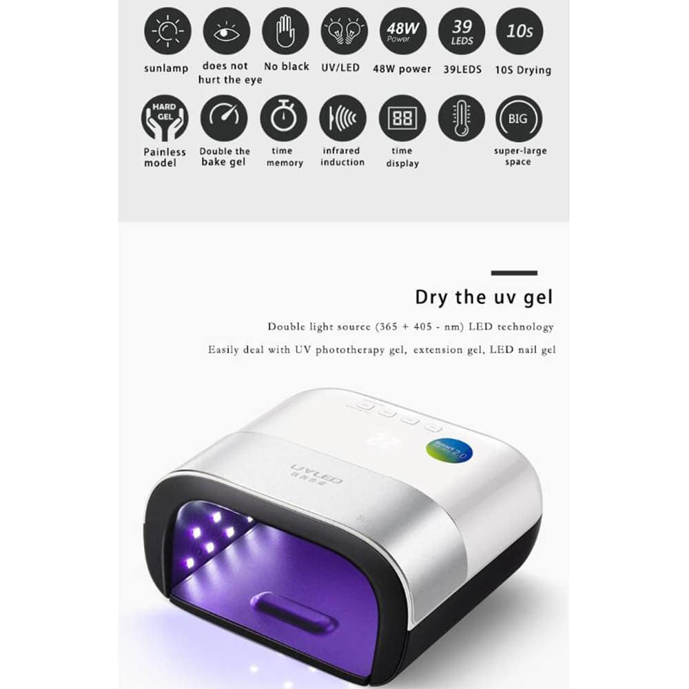 Negle UV-Lampe med 36 kraftfulde LED´er