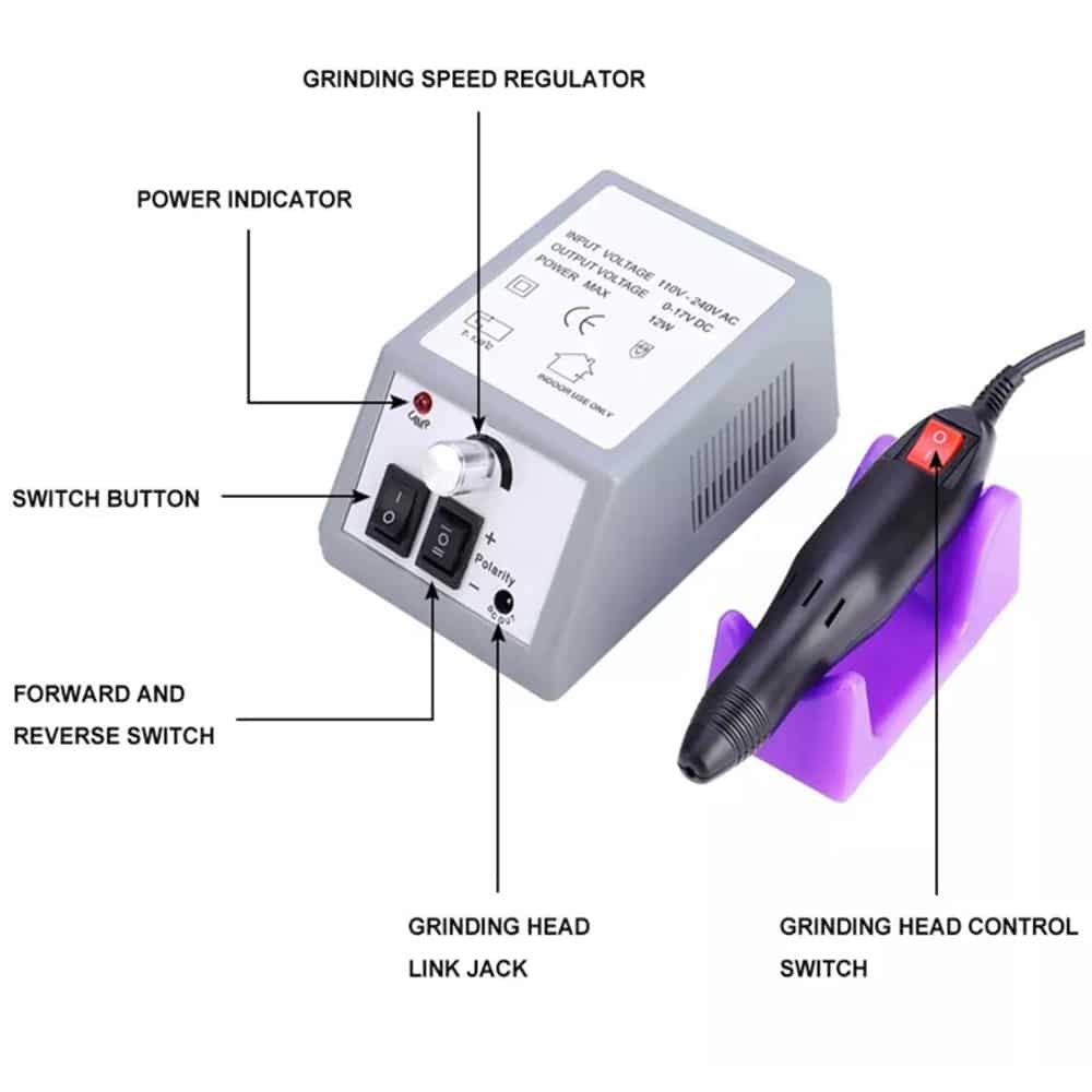 Professionel Elektrisk Neglefil