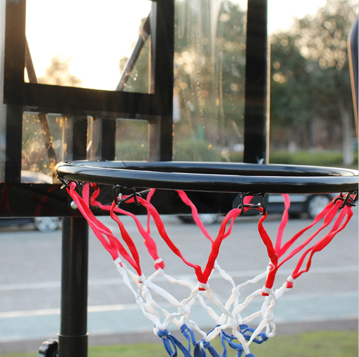 Basketballkurv på stander Ø 34 cm.