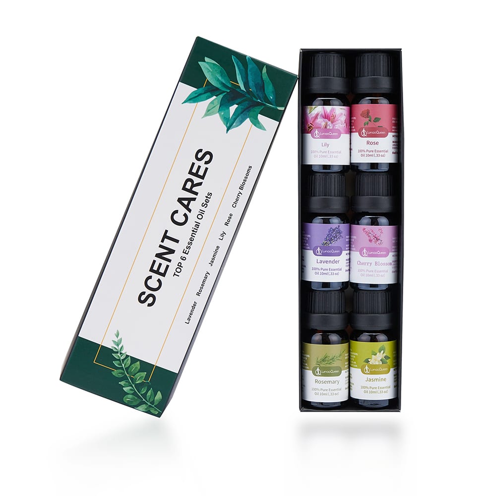 Æteriske olier (6 x 10 ml) – 100 % ren og naturlig