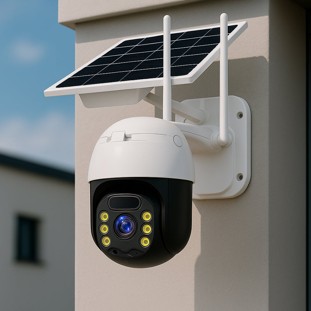 Trådløst Overvågningskamera - solcelledrevet - 2K full HD