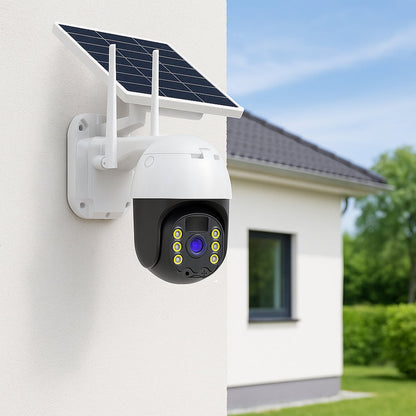 Trådløst Overvågningskamera - solcelledrevet - 2K full HD
