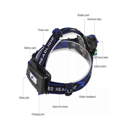 Pandelampe 1800 lumen m/justerbar fokus & zoom