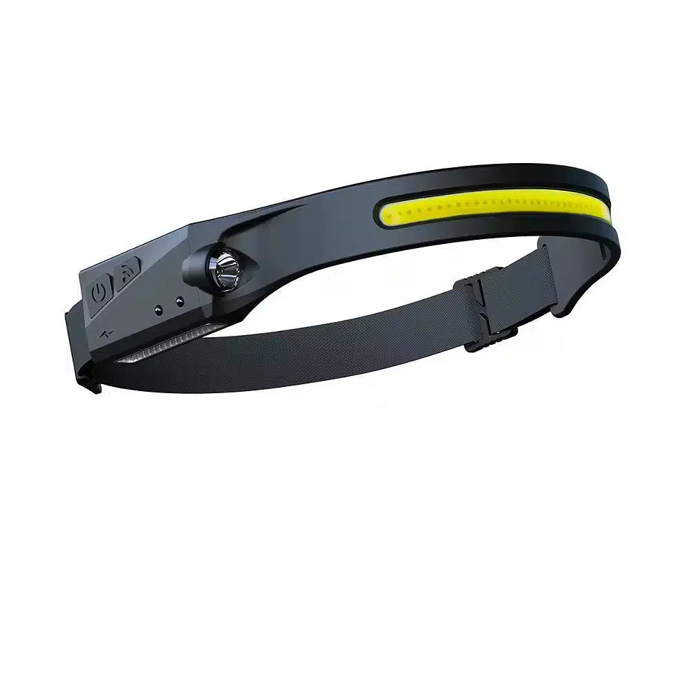 Pandelampe (genopladelig) 3-i-1 COB LED vandafvisende m/bevægelsessensor