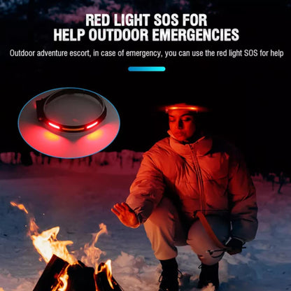 Pandelampe (genopladelig) 3-i-1 COB LED vandafvisende m/bevægelsessensor