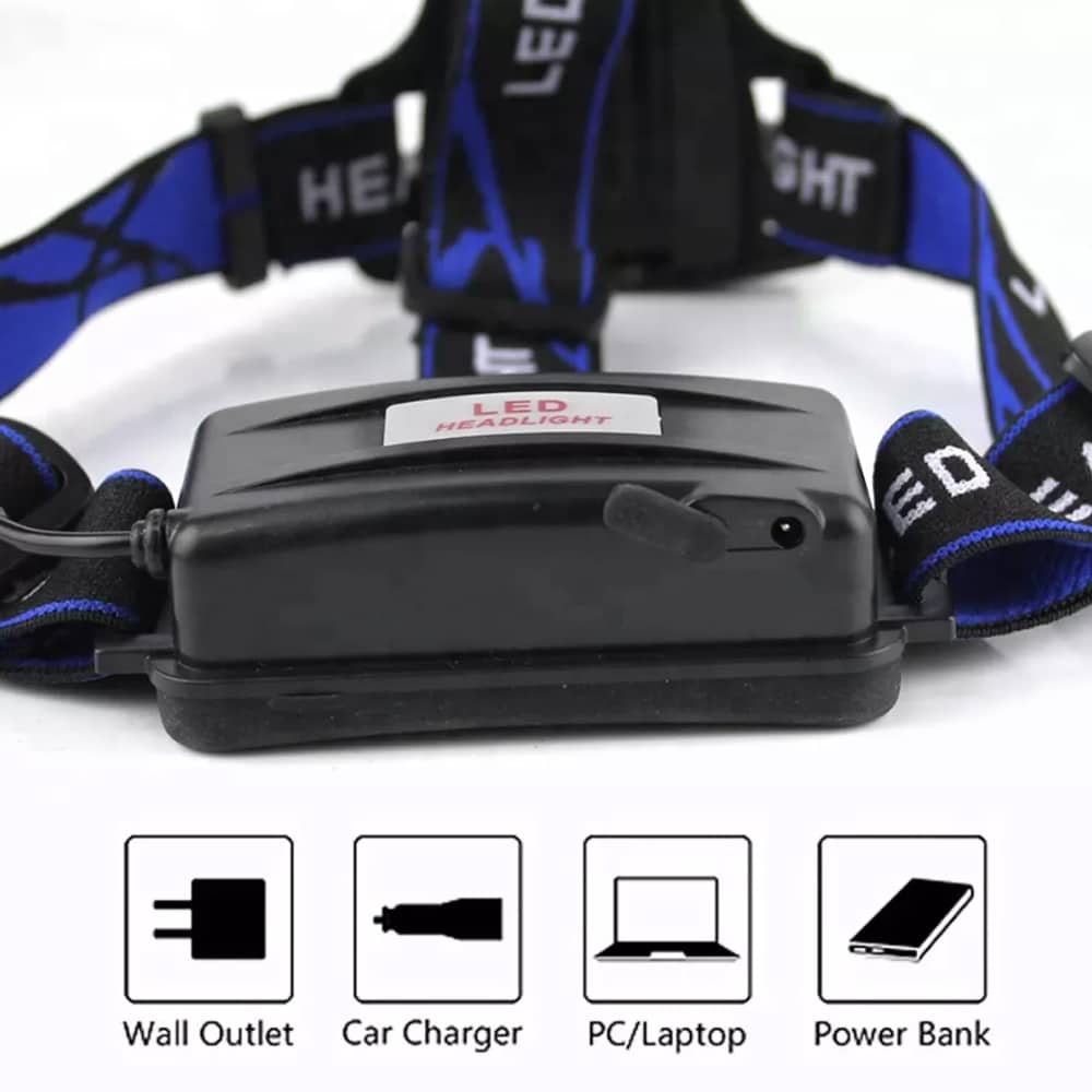 Pandelampe 1800 lumen m/justerbar fokus & zoom