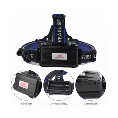 Pandelampe 1800 lumen m/justerbar fokus & zoom