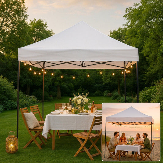 Pavillon / Havepavillon 3 x 3 meter, hvid eller sort