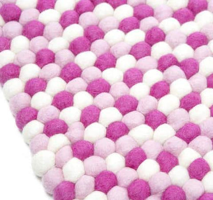 Kugletæppe i 100% ren Nepal uld (Fås i flere forskellige farver og størrelser)