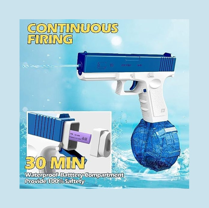 Elektrisk Vandpistol - Glock 434cc Pro Blue