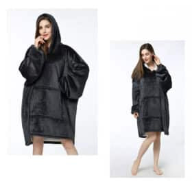 Unisex Plaid i mange farver, sort.