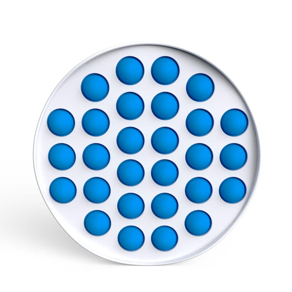 Fidget Toys - Pop It Bubbles - Hvid Cirkel (flere farver)