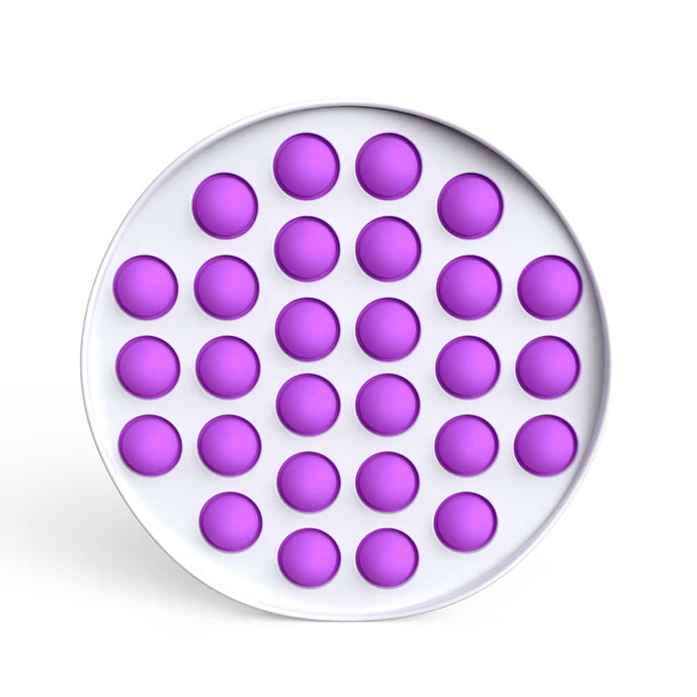 Fidget Toys - Pop It Bubbles - Hvid Cirkel (flere farver)