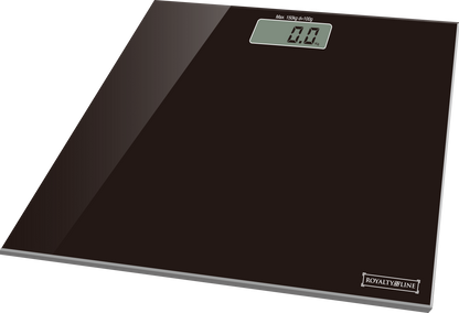Badevægt Hærdet Glas (150 kg) Sort - Elektronisk