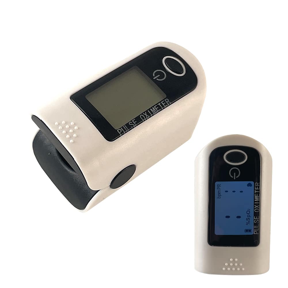 Puls og iltmåler til fingeren (pulsoximeter)