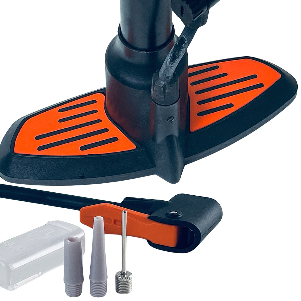 Cykelpumpe Deluxe: 11 bar/160 PSI med Integreret Manometer