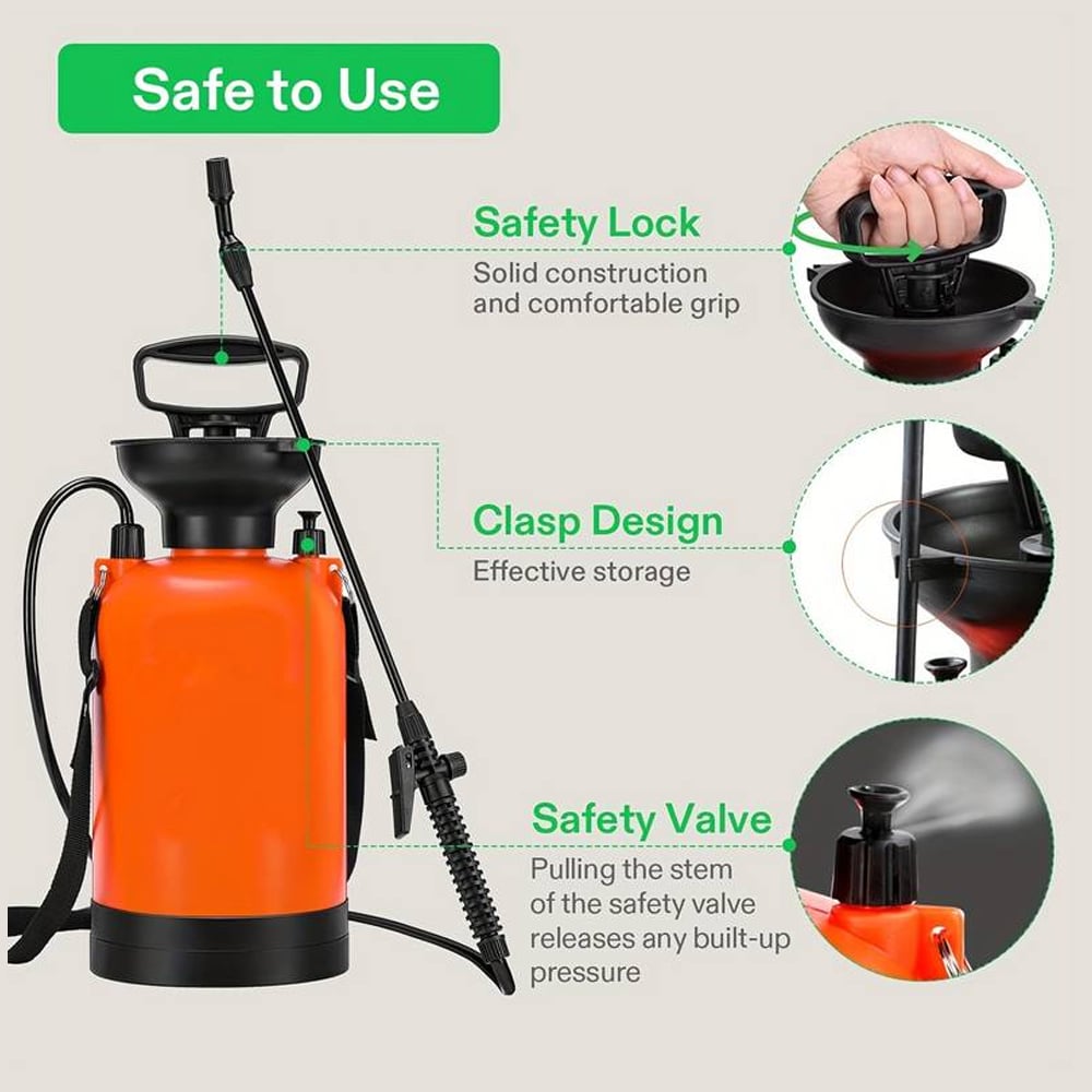 Tryksprøjte 5 liter med pumpe