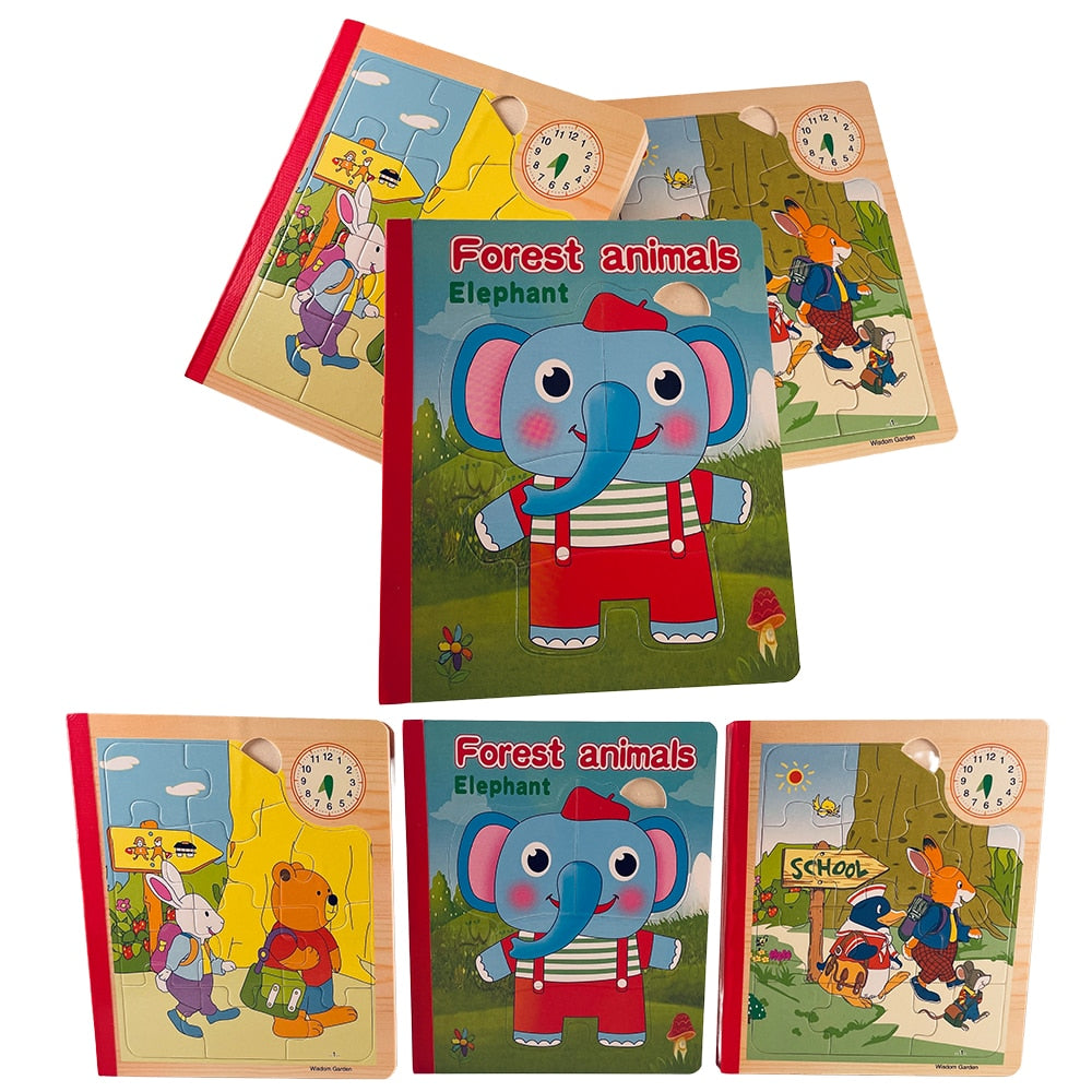 Min lille puslespilsbog - puslespil til de mindste børn med sjove motiver