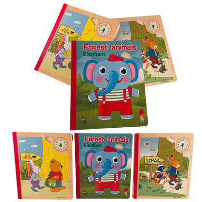 Min lille puslespilsbog - puslespil til de mindste børn med sjove motiver