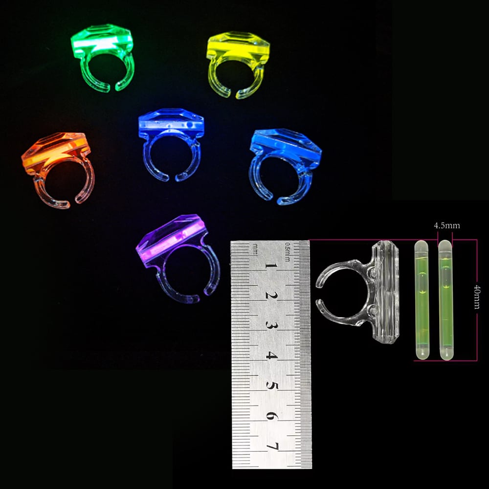 Selvlysende fingerring - flere farver -