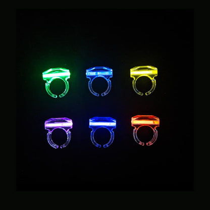 Selvlysende fingerring - flere farver -