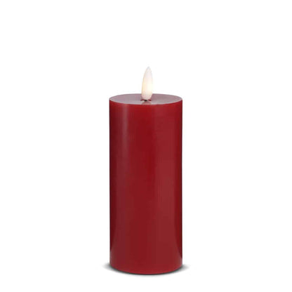 LED Stearinlys -1 stk. - ø5,5 x 15 cm - m/3D flamme - (flere farver)