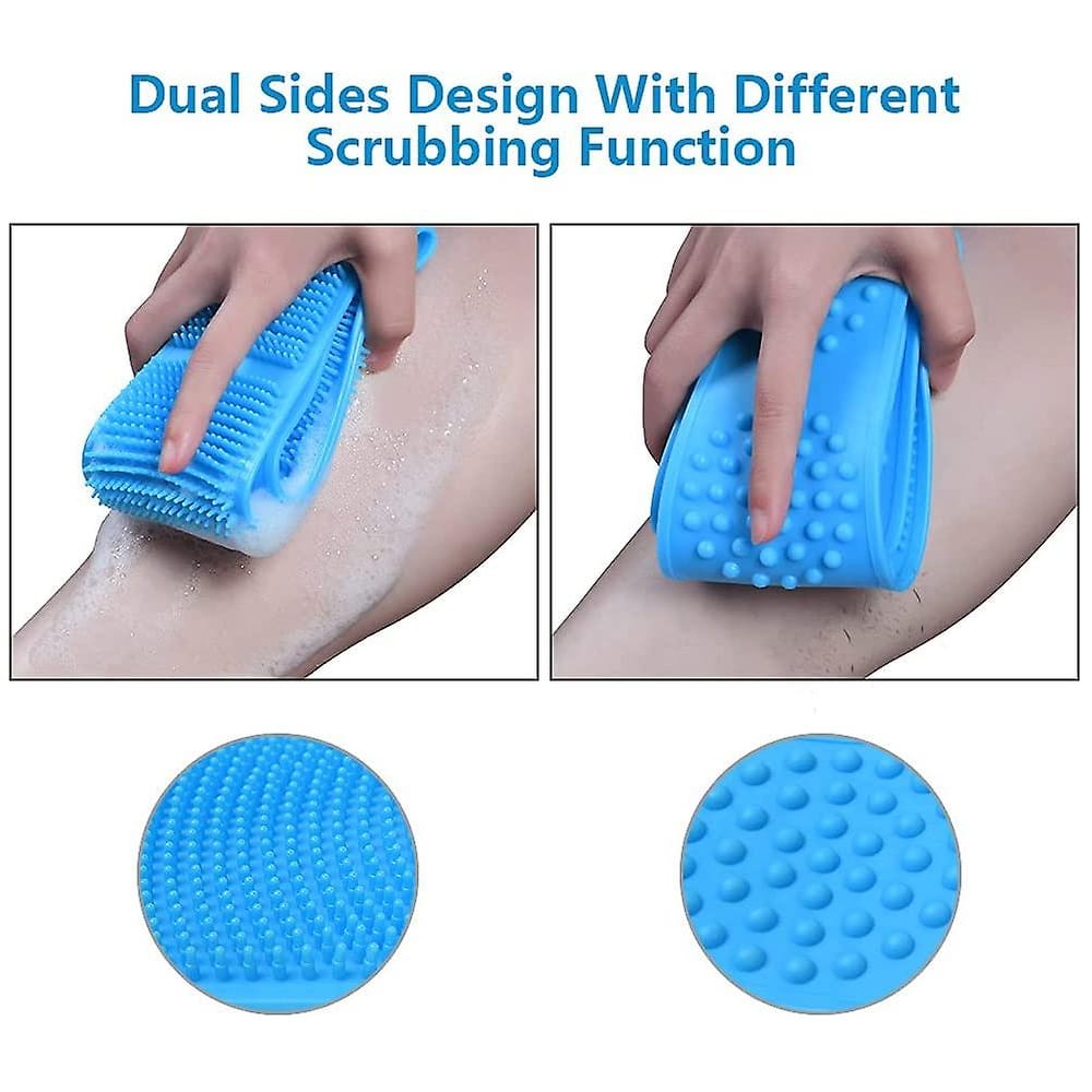 Rygskrubber / Badebørste - Dobbeltsidet i silikone