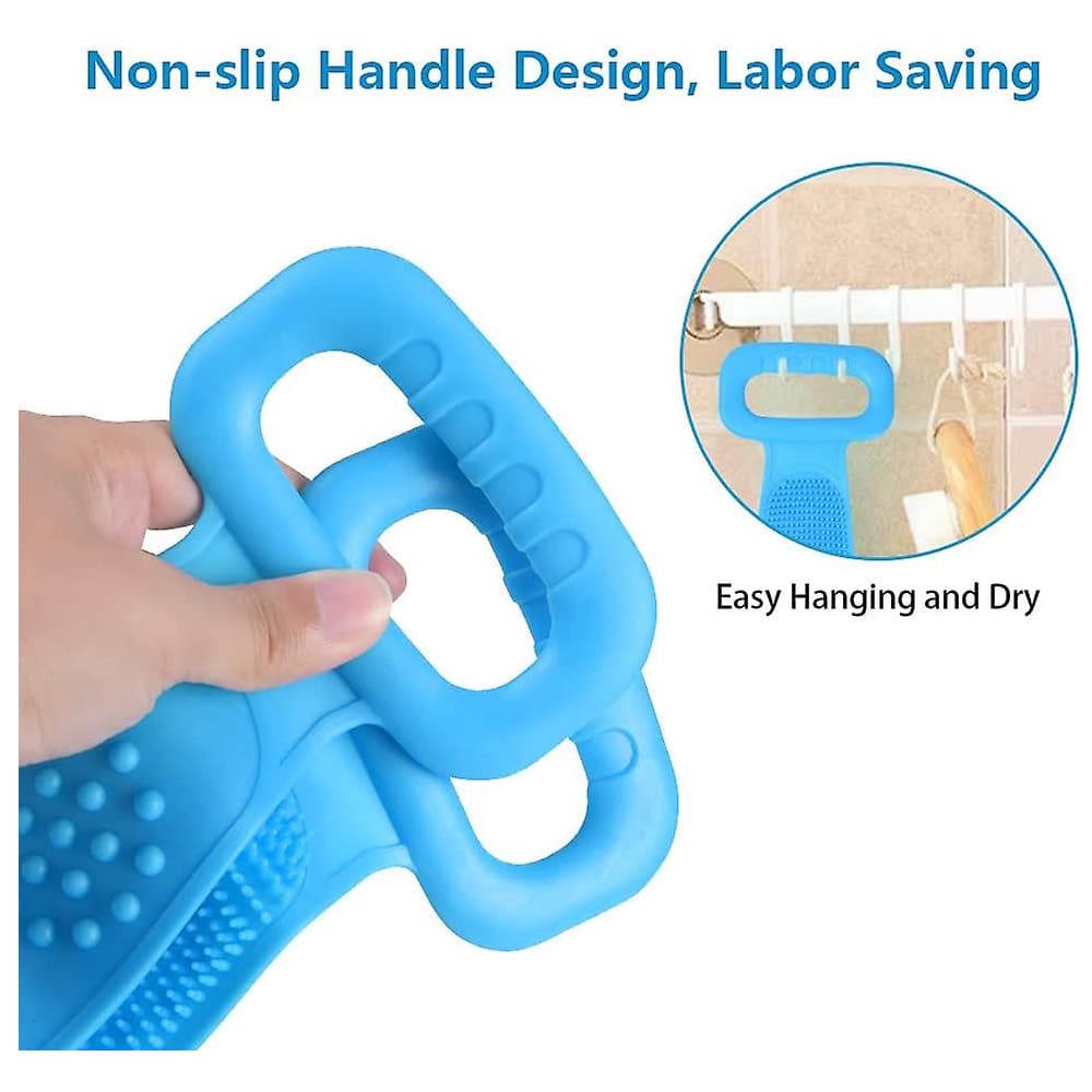 Rygskrubber / Badebørste - Dobbeltsidet i silikone