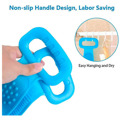 Rygskrubber / Badebørste - Dobbeltsidet i silikone