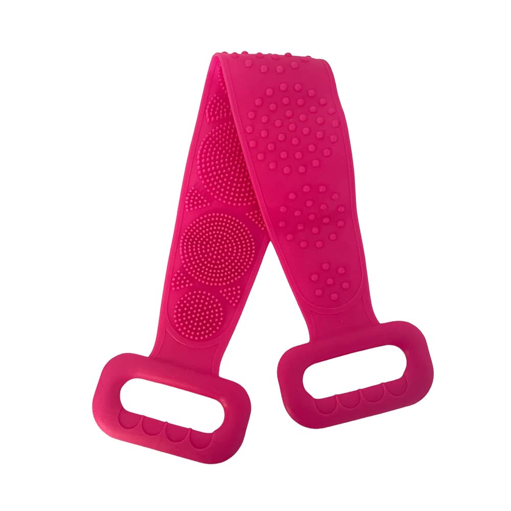 Rygskrubber / Badebørste - Dobbeltsidet i silikone