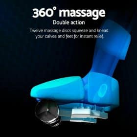 Fodmassageapparat med infrarød varme, æltning og kompression