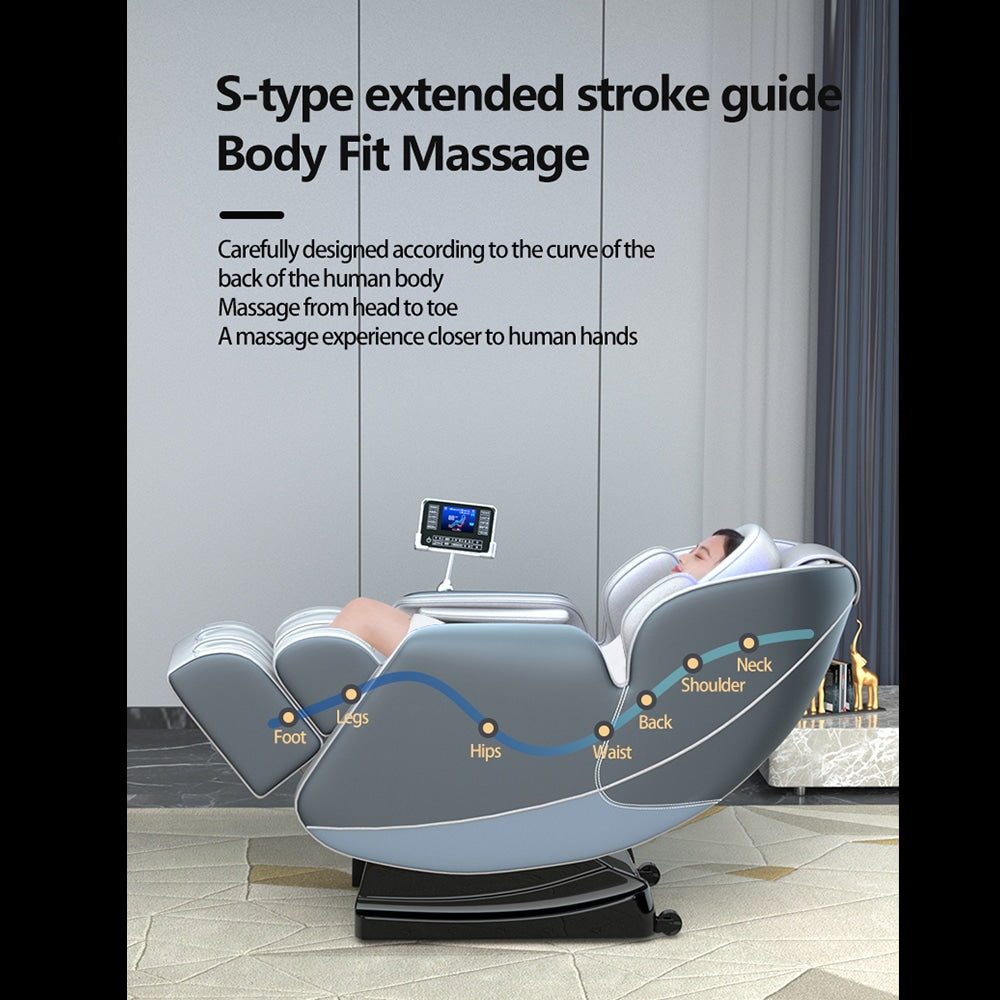 SPAR - DEMO MODEL: Massagestol 8D med Zero Gravity og Varmeterapi - Model S9B