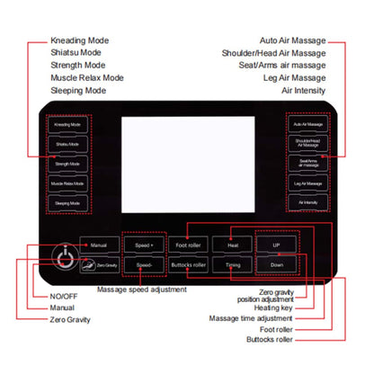 SPAR - DEMO MODEL: Massagestol 8D med Zero Gravity og Varmeterapi - Model S9B