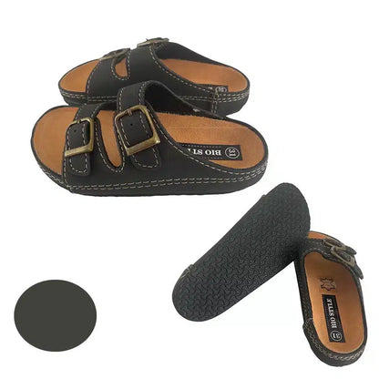 Sandaler til børn m/stropper model Bio Style - sort eller marineblå