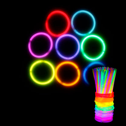 Selvlysende armbånd (15 stk.), 5 x 200 mm