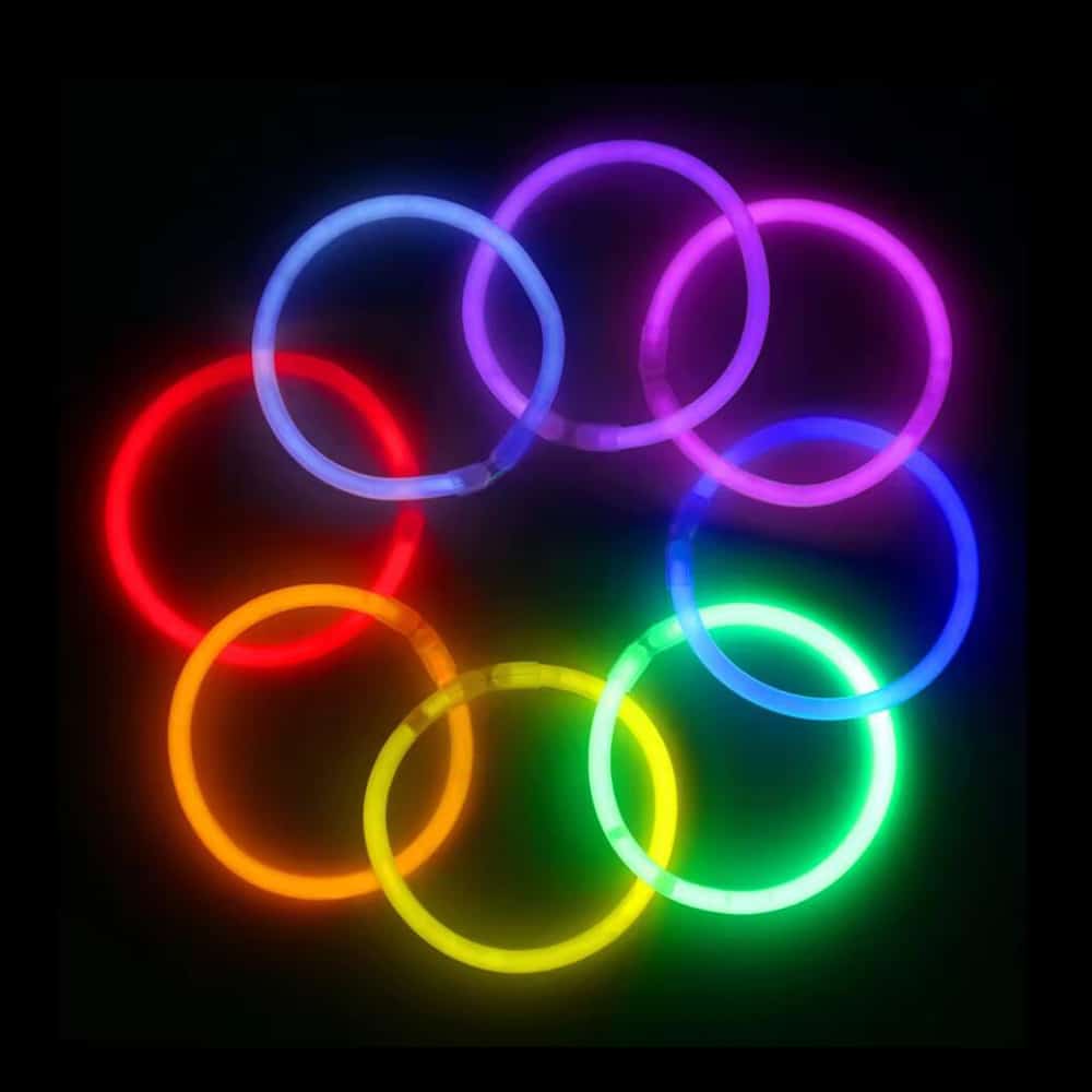 Selvlysende armbånd (15 stk.), 5 x 200 mm