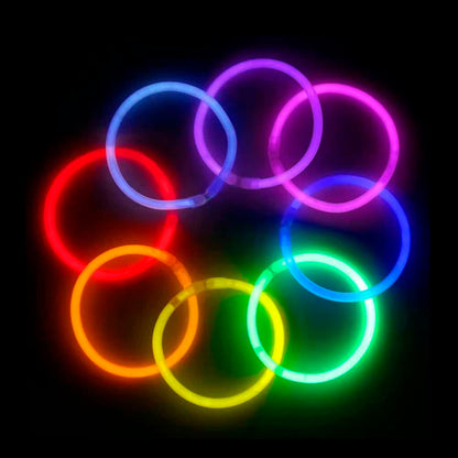 Selvlysende armbånd (15 stk.), 5 x 200 mm