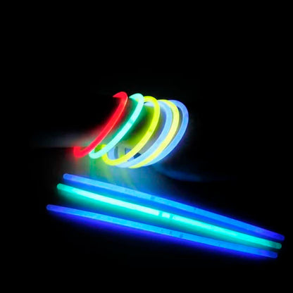 Selvlysende armbånd (15 stk.), 5 x 200 mm