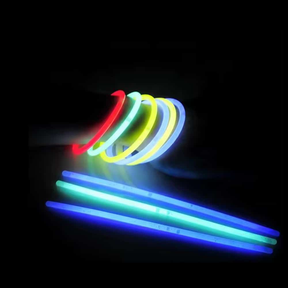 Selvlysende armbånd (15 stk.), 5 x 200 mm