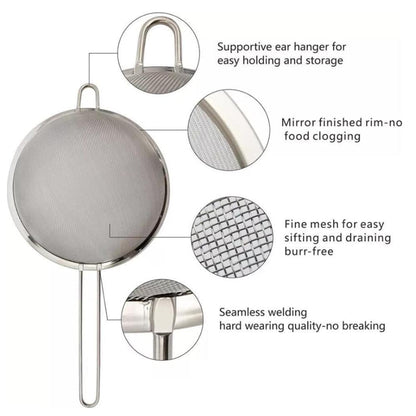 Sigtesæt med 3 dele (16 cm/18 cm/20 cm)