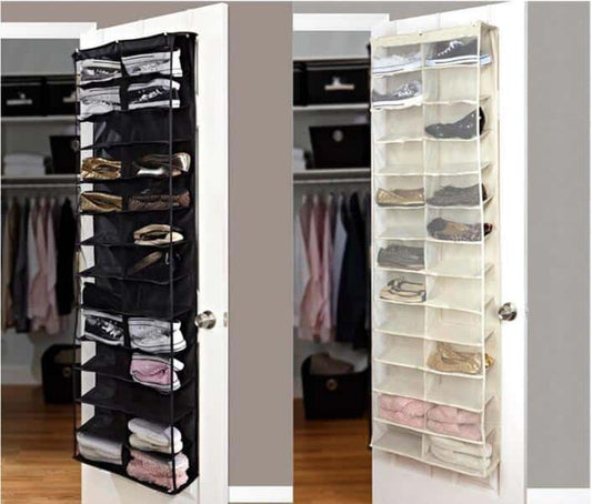 Smart skostativ til døren - god plads til 26 par sko