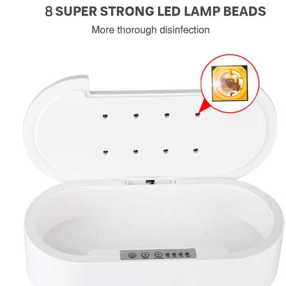 Smykke- og brillerenser med UV-C sterilisation og aromaterapi